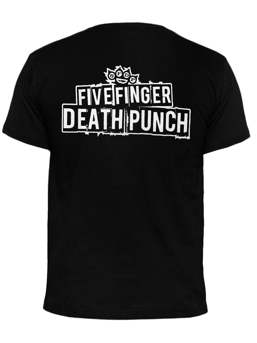 Футболка RockMerch 5 Finger Death Punch - фото 2 - rockbunker.ru