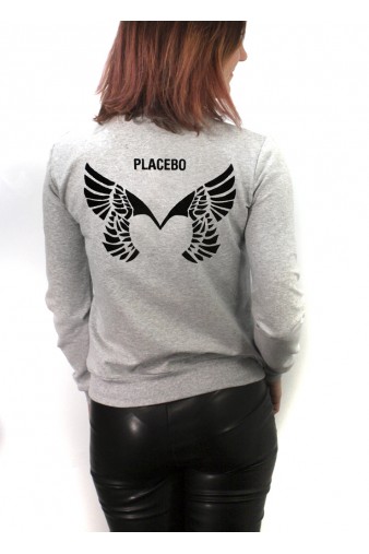 Свитшот RockMerch Placebo серый - фото 2 - rockbunker.ru