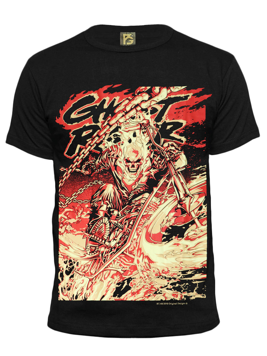 Футболка Black Timber Ghost Rider - фото 1 - rockbunker.ru