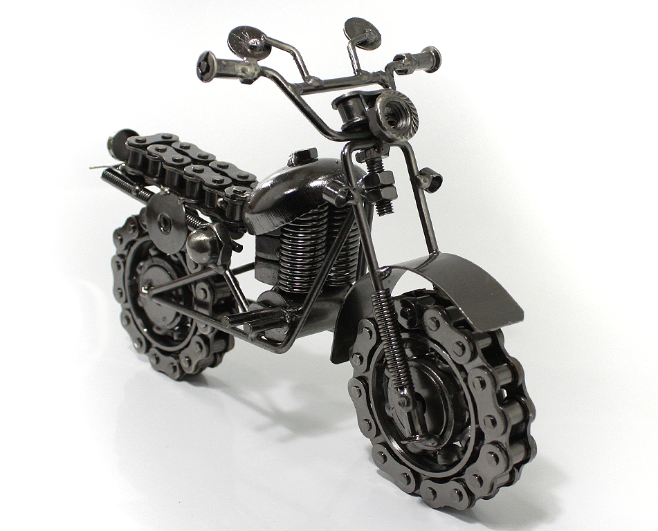 Сувенирная модель Мотоцикл ручной работы МРС010 - фото 2 - rockbunker.ru