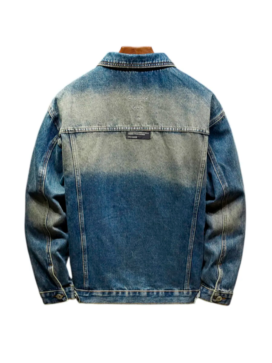 Куртка Джинсовая с Подстежкой Синяя - фото 2 - rockbunker.ru