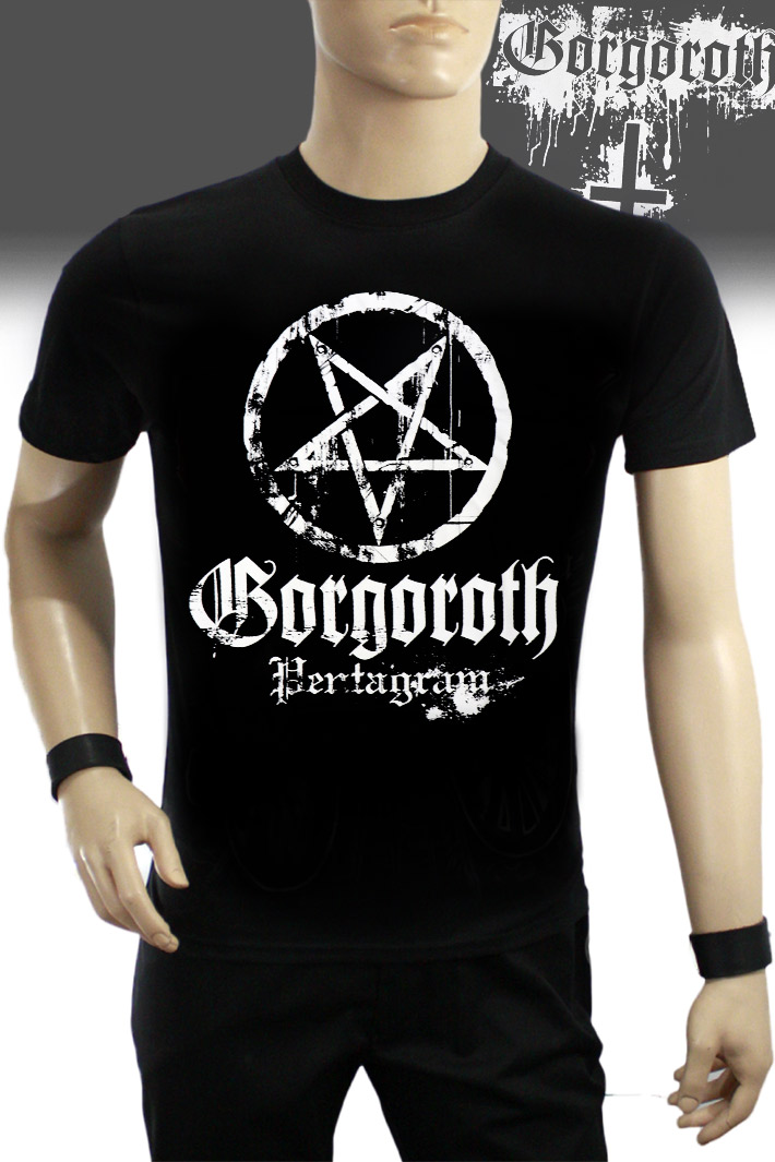 Футболка RockMerch Gorgoroth Pentagram - фото 1 - rockbunker.ru