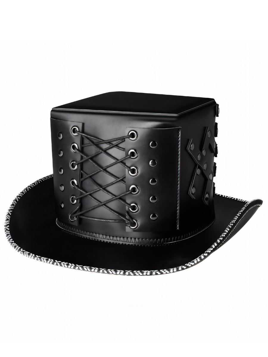 Стимпанк Шляпа со Шнуровкой - фото 1 - rockbunker.ru
