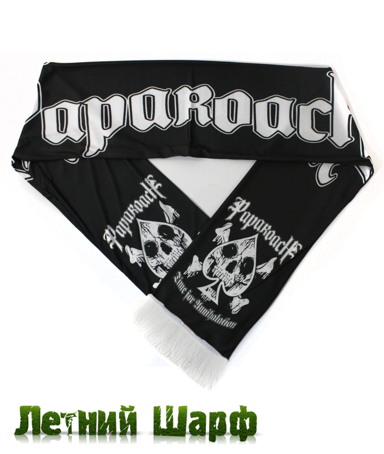 Шарф летний Papa Roach - фото 1 - rockbunker.ru