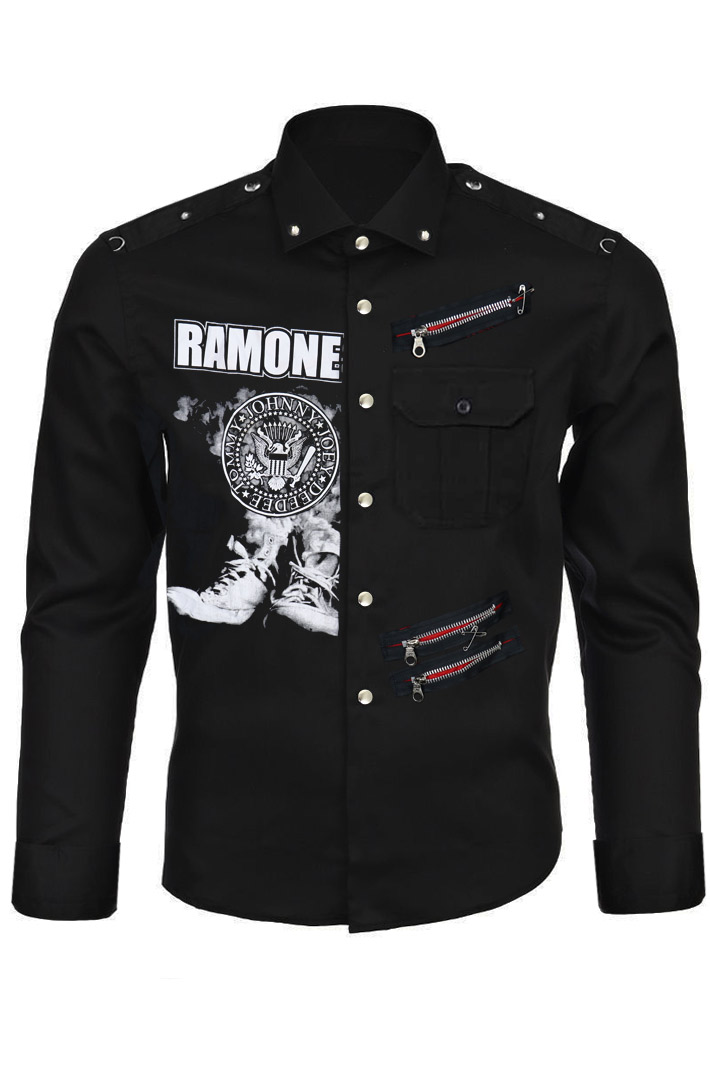 Рубашка Ramones - фото 1 - rockbunker.ru