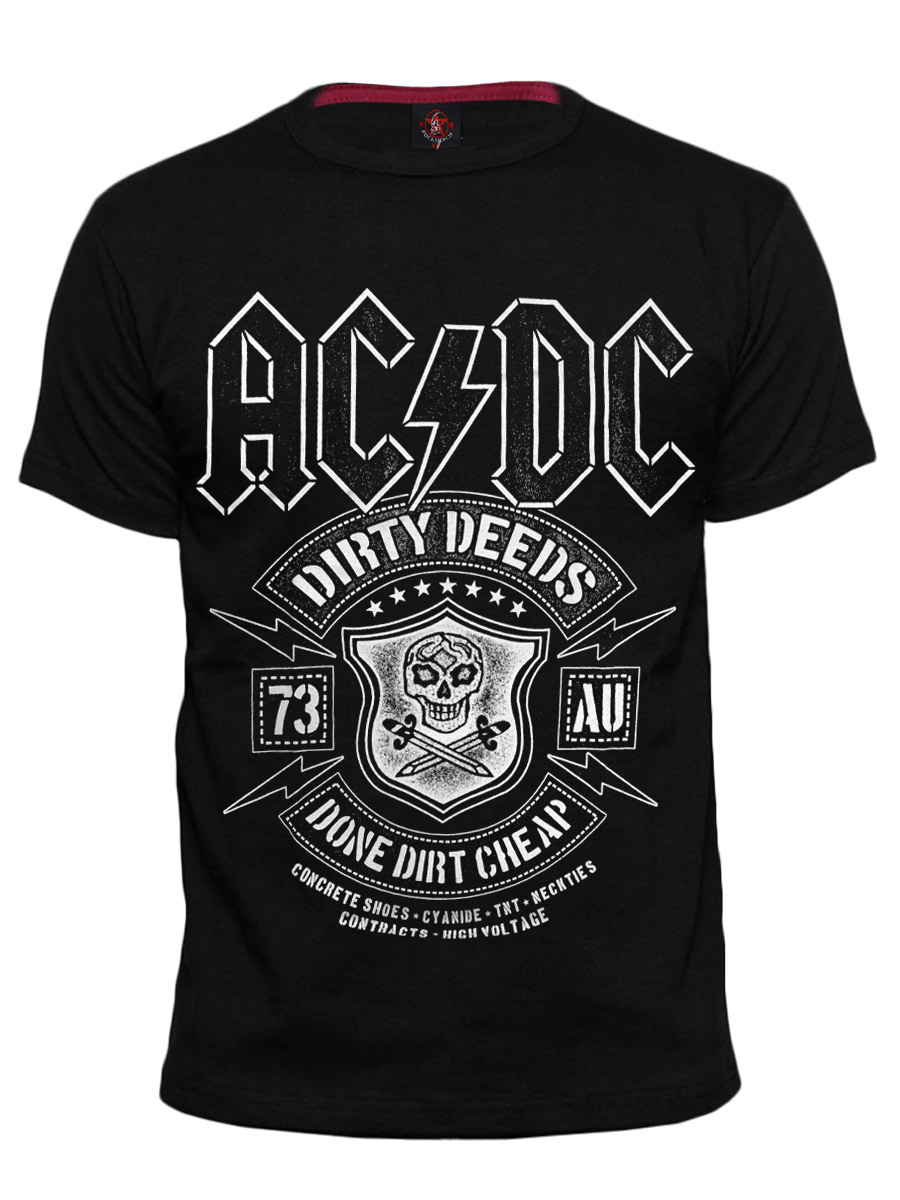 Футболка RockMerch AC DC Dirty deeds - фото 1 - rockbunker.ru