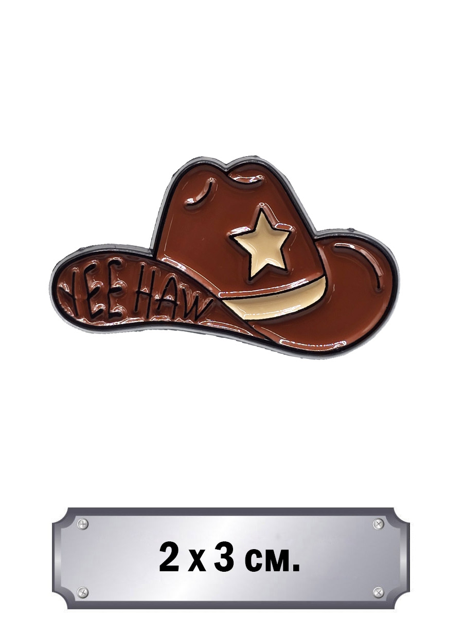 Значок Шляпа Yee Haw - фото 1 - rockbunker.ru