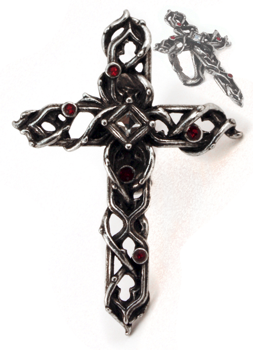 Кольцо Alchemy Gothic R192 Thorny Cross Handspan - фото 1 - rockbunker.ru