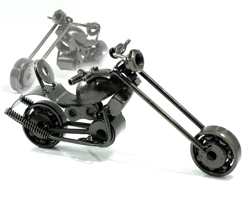 Сувенирная модель Мотоцикл ручной работы МРС003 - фото 1 - rockbunker.ru