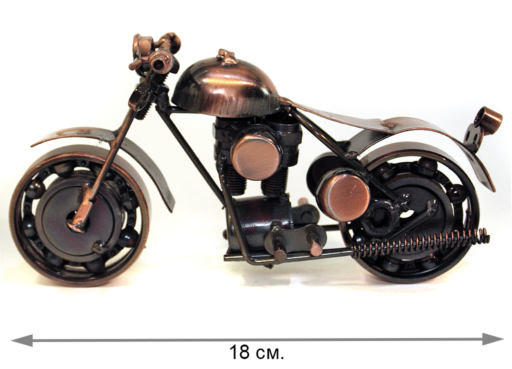 Сувенирная модель Мотоцикл ручной работы МРС027 - фото 9 - rockbunker.ru