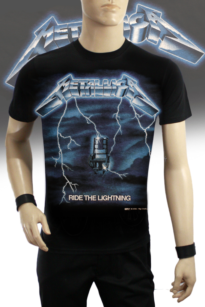 Футболка Metallica Ride the lightning - фото 1 - rockbunker.ru