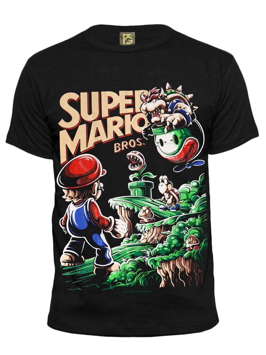 Футболка Black Timber Super Mario - фото 1 - rockbunker.ru