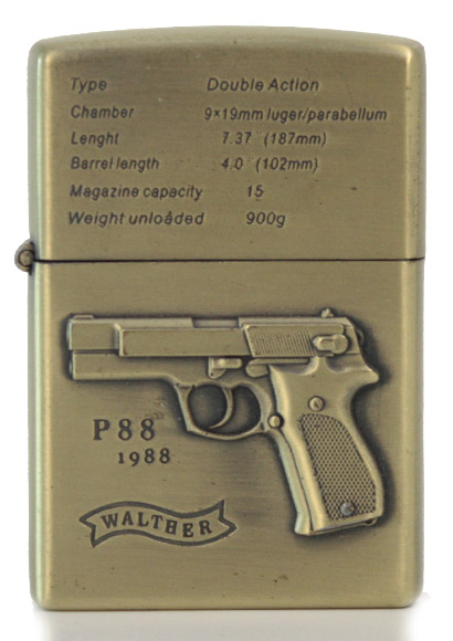 Зажигалка бензиновая JianTai Walther P88 - фото 1 - rockbunker.ru