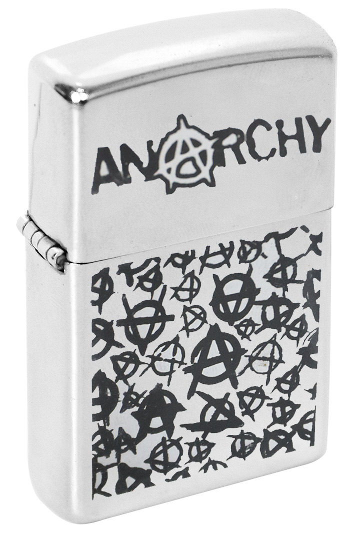 Зажигалка с гравировкой Anarchy - фото 1 - rockbunker.ru