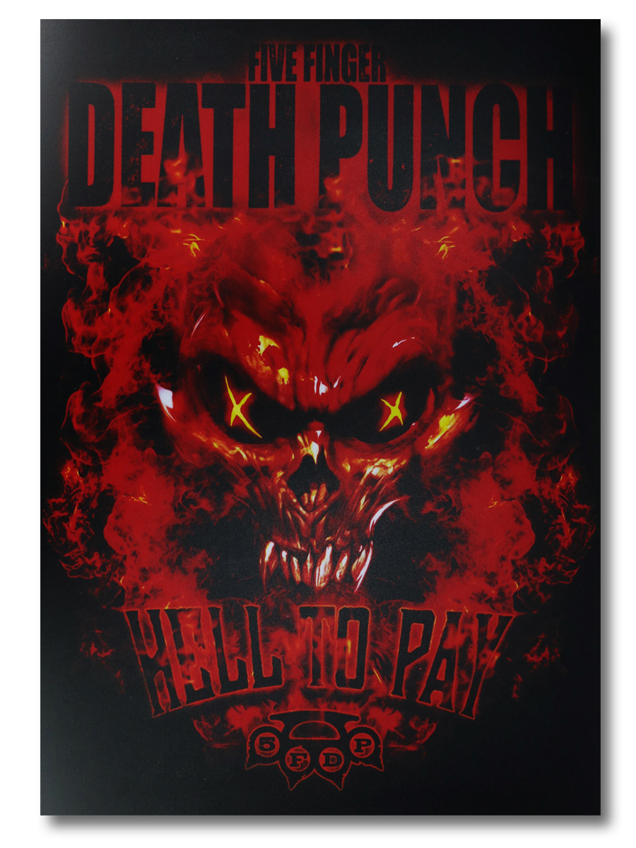 Плакат пластиковый Five Finger Death Punch Hell to Pay - фото 1 - rockbunker.ru