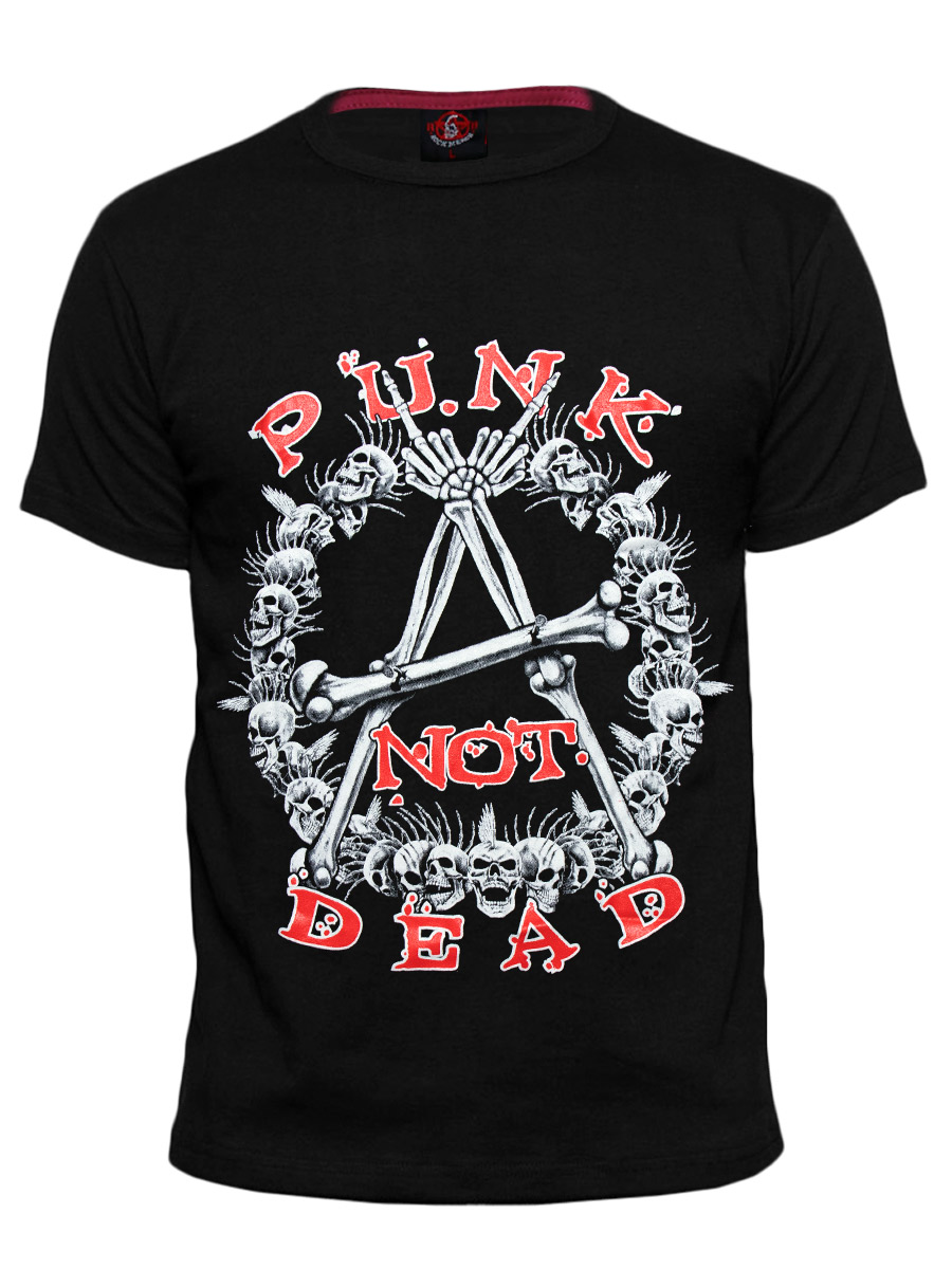 Футболка RockMerch Punks Not Dead - фото 1 - rockbunker.ru