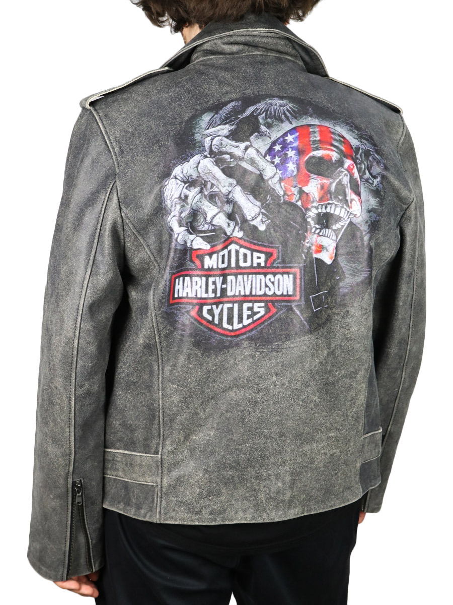 Косуха мужская Harley Davidson - фото 2 - rockbunker.ru