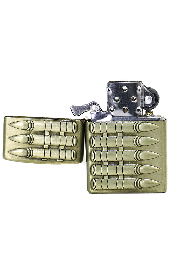 Зажигалка бензиновая JianTai Machine-gun belt - фото 2 - rockbunker.ru