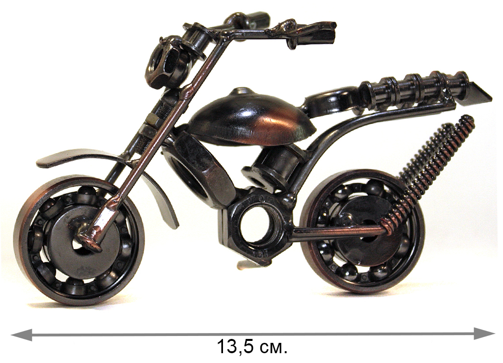 Сувенирная модель Мотоцикл ручной работы МРС026 - фото 3 - rockbunker.ru