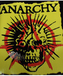 Кошелек Anarchy с черепом - фото 1 - rockbunker.ru