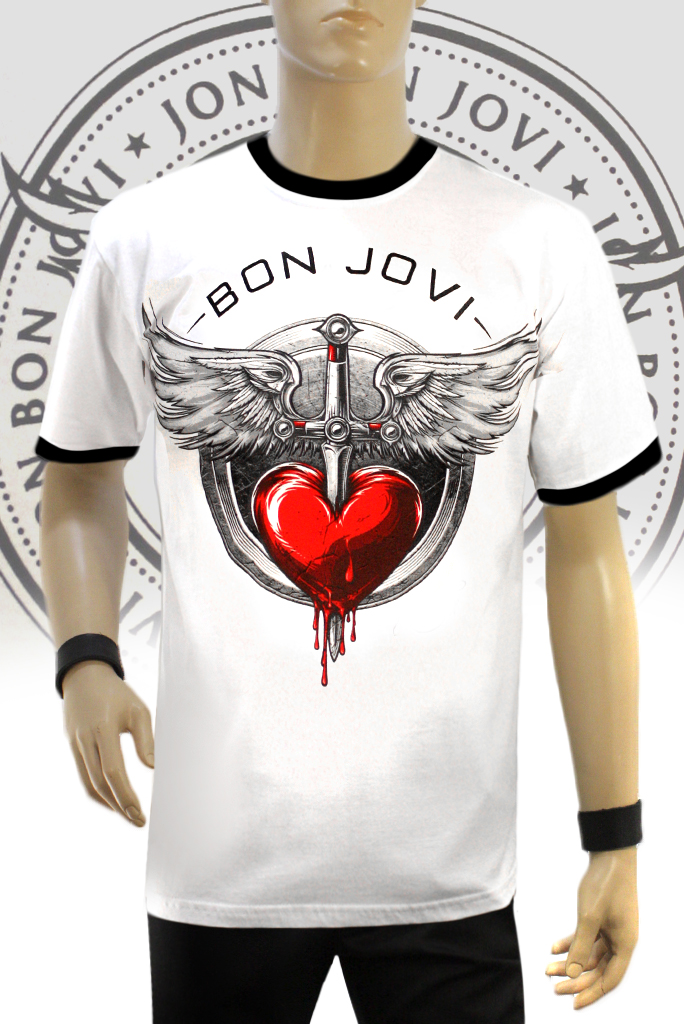 Футболка Ringer Bon Jovi - фото 1 - rockbunker.ru