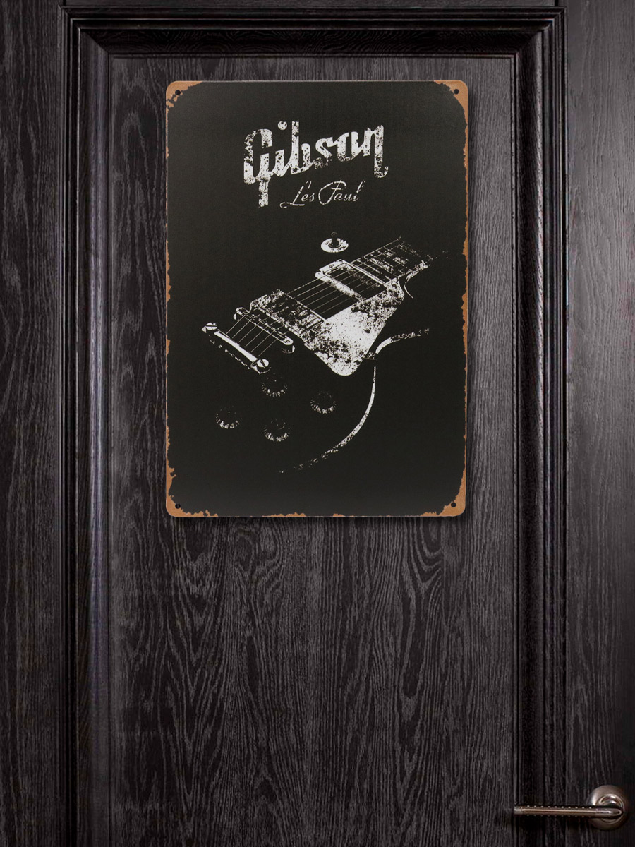 Табличка Gibson - фото 3 - rockbunker.ru