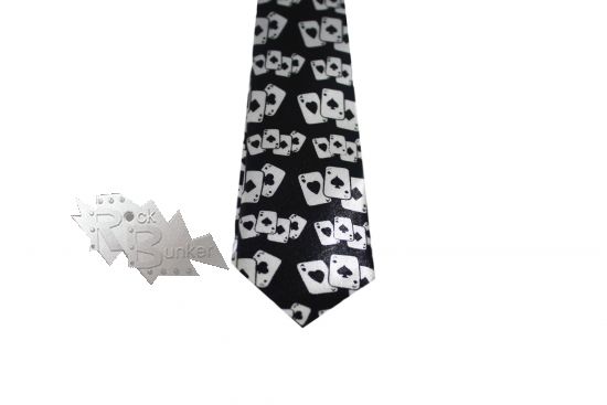 Галстук Игральные карты - фото 3 - rockbunker.ru