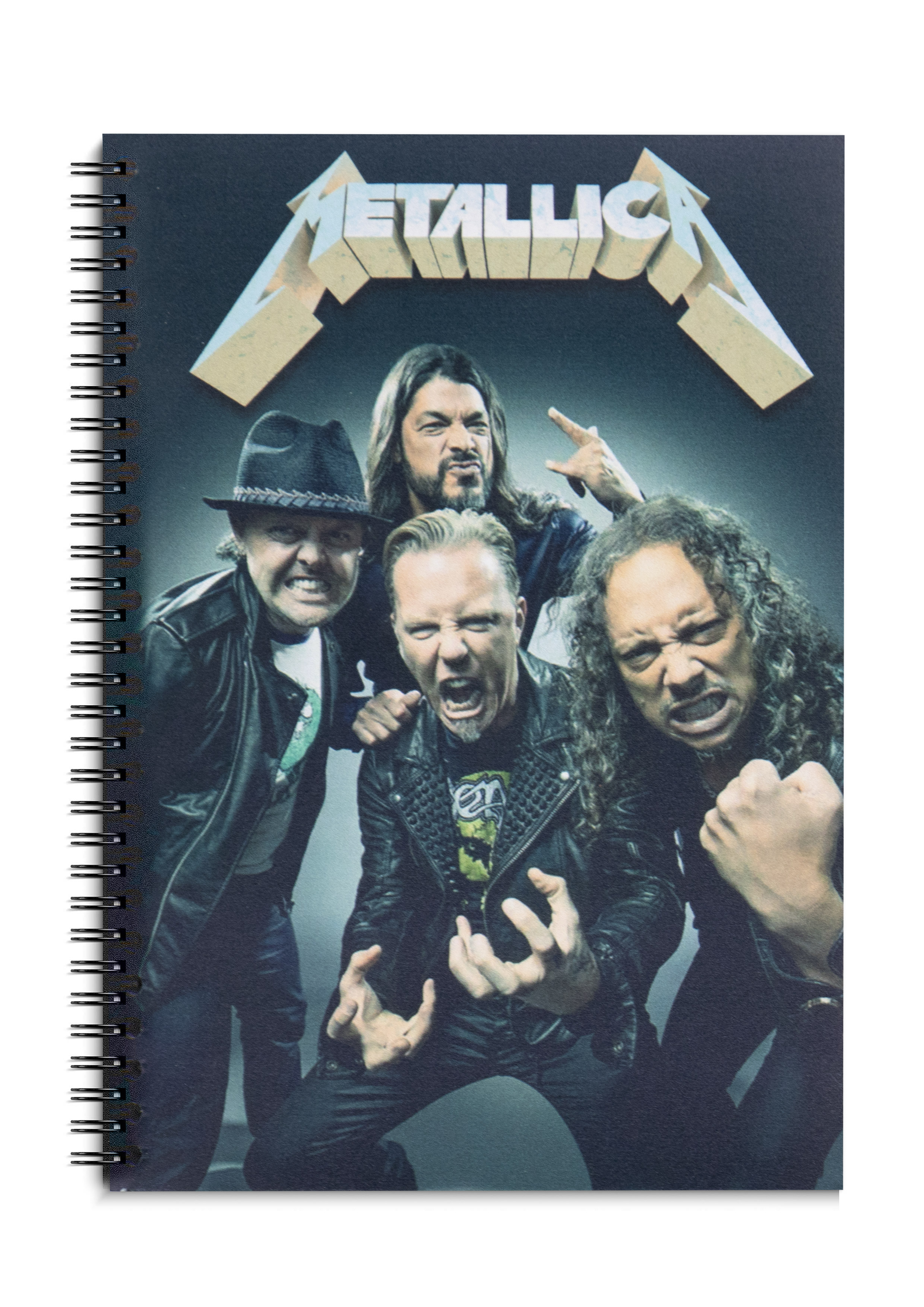 Тетрадь RockMerch На Пружине Metallica - фото 1 - rockbunker.ru