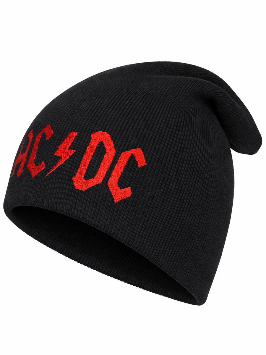 Шапка AC DC красная - фото 2 - rockbunker.ru