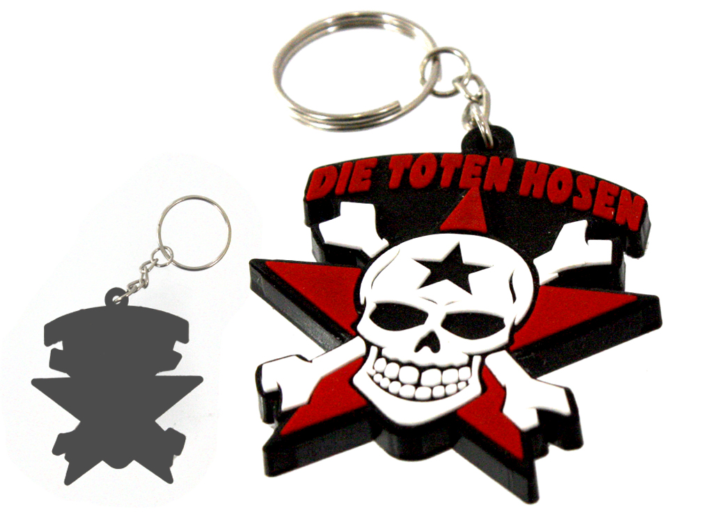 Брелок резиновый Die Toten Hosen - фото 2 - rockbunker.ru
