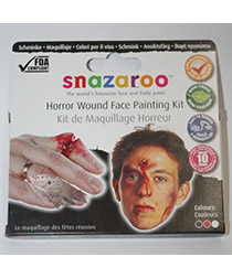 Набор красок для лица Ужасные раны Snazaroo Horror Wounding - фото 2 - rockbunker.ru