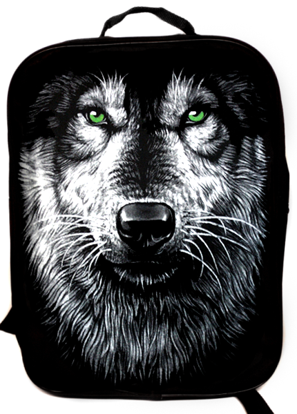 Портфель-ранец Волк текстильный - фото 1 - rockbunker.ru
