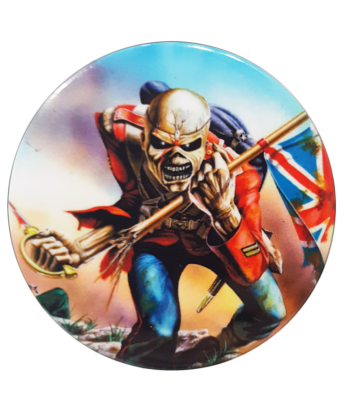 Значок RockMerch Iron Maiden The Trooper - фото 1 - rockbunker.ru