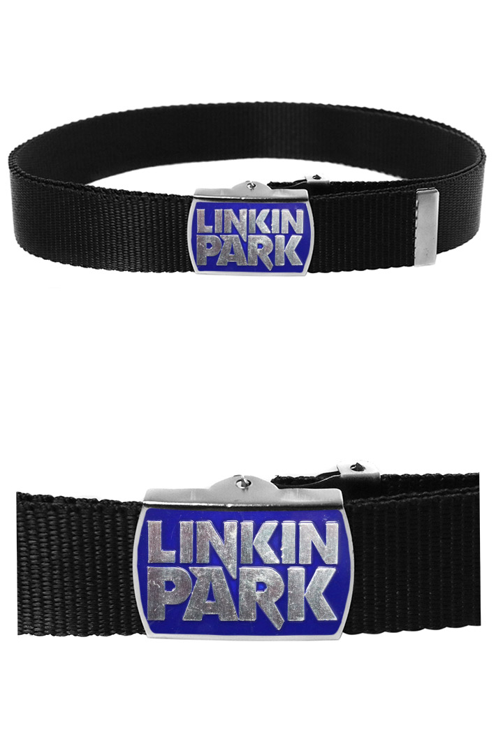 Ремень с пряжкой Linkin Park черный - фото 3 - rockbunker.ru