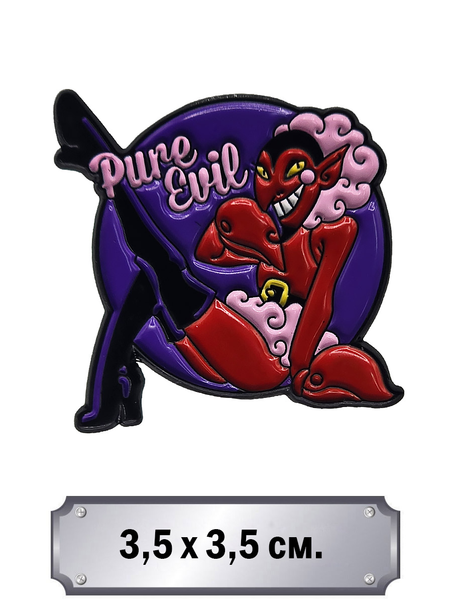 Значок Pure Evil - фото 1 - rockbunker.ru