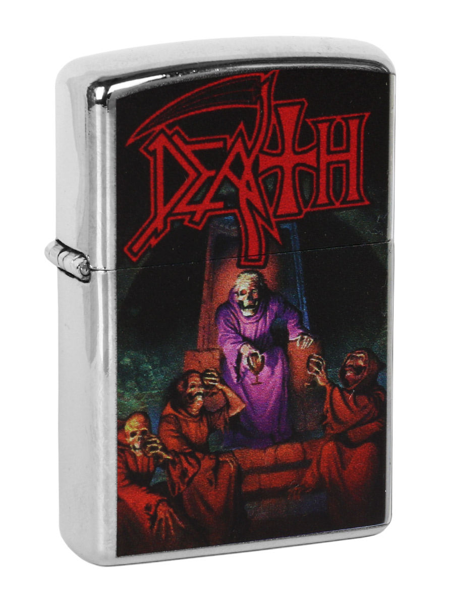 Зажигалка RockMerch с принтом Death - фото 1 - rockbunker.ru