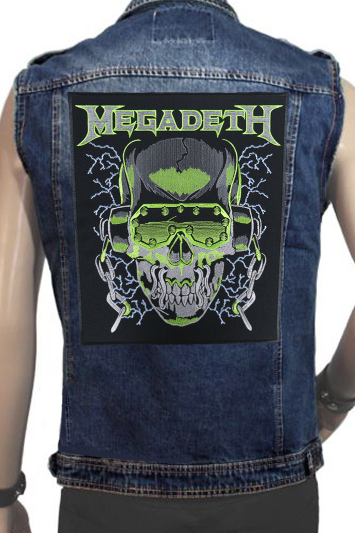 Нашивка с вышивкой Megadeth - фото 2 - rockbunker.ru