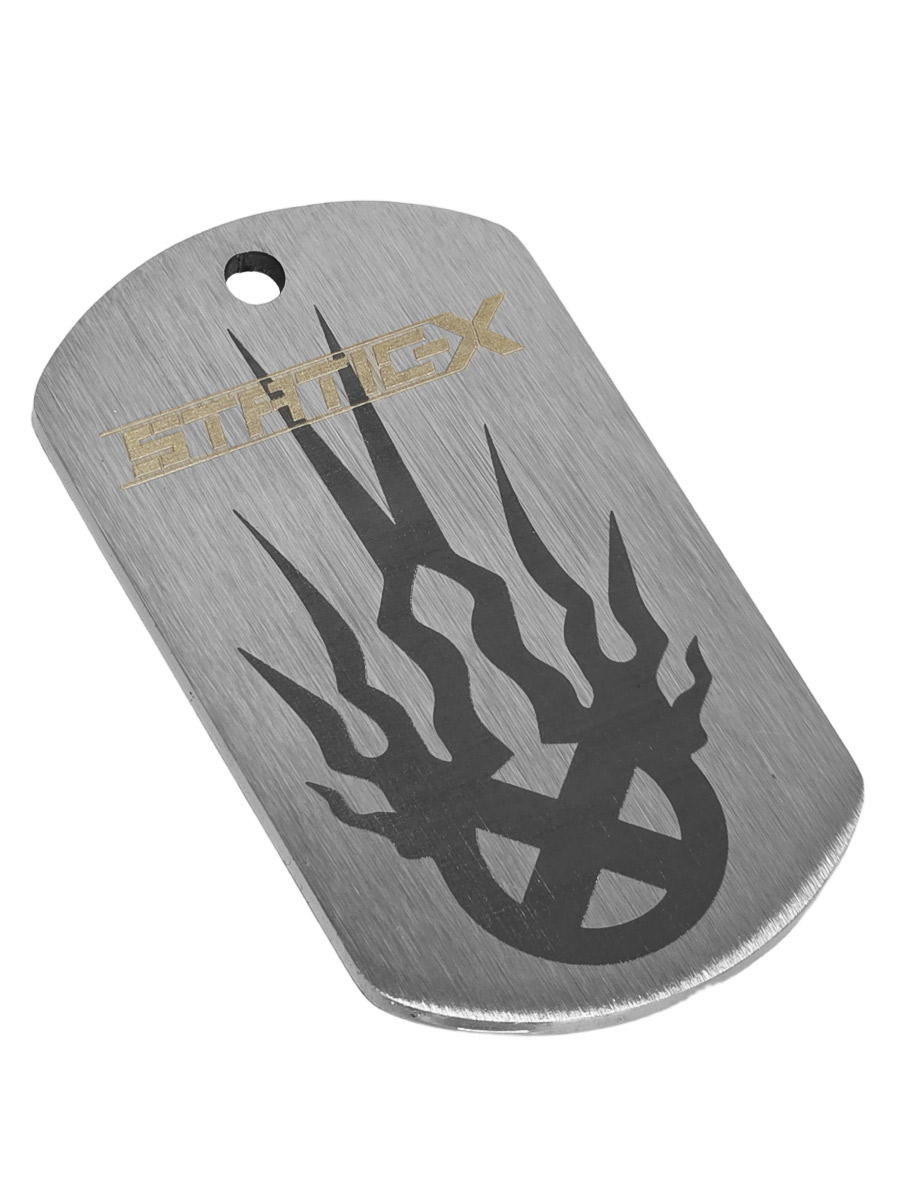Жетон RockMerch с гравировкой Static-X - фото 1 - rockbunker.ru