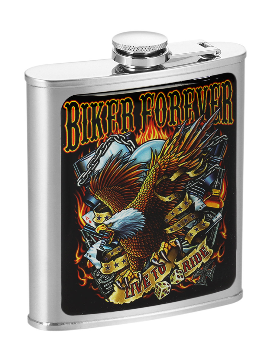 Фляга RockMerch Biker Forever - фото 1 - rockbunker.ru