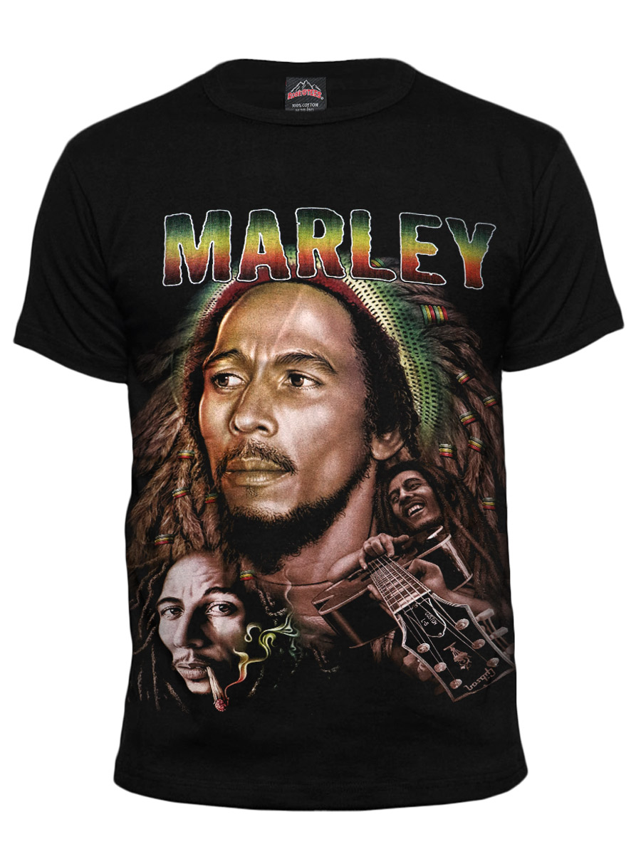 Футболка Rock Tees Bob Marley - фото 1 - rockbunker.ru