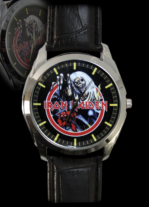 Часы RockMerch Iron Maiden наручные - фото 1 - rockbunker.ru