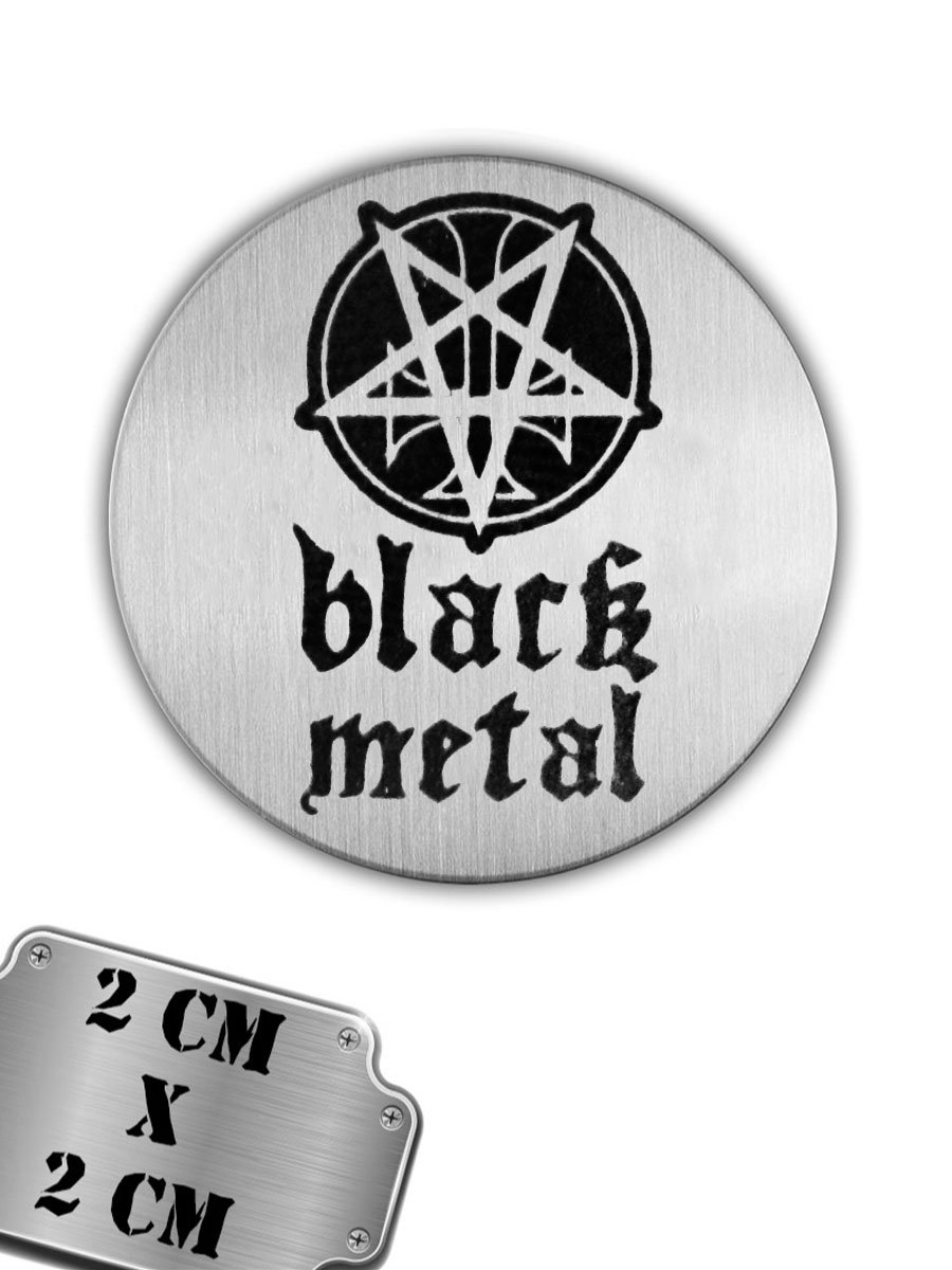 Значок-пин Black Metal - фото 1 - rockbunker.ru