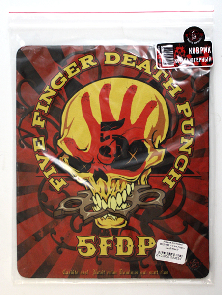 Коврик для мыши RockMerch Five Finger Death Punch - фото 2 - rockbunker.ru