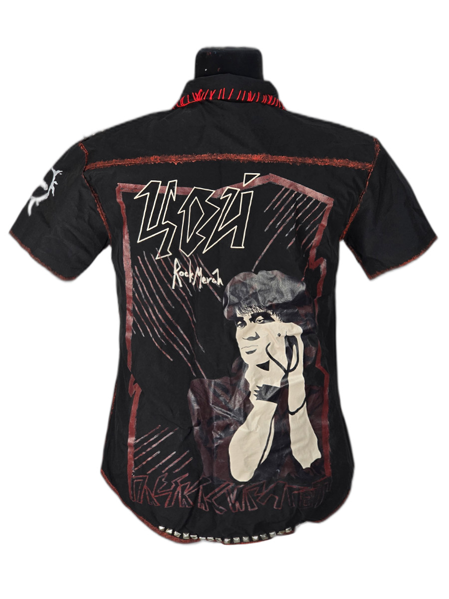 Кастомная рубашка Виктор Цой - фото 2 - rockbunker.ru