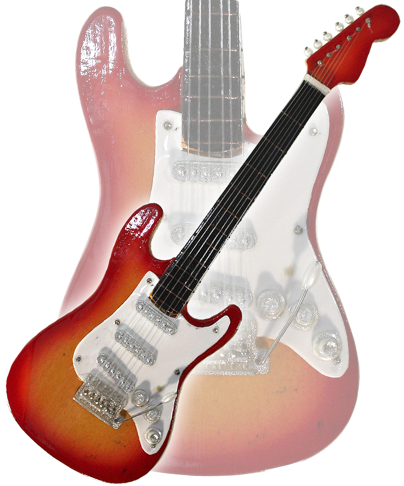 Сувенирная копия гитары Fender Stratocaster - фото 1 - rockbunker.ru