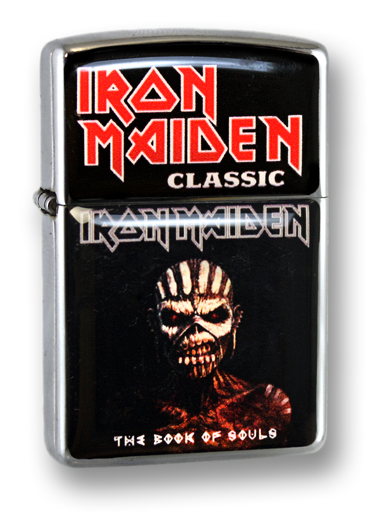 Зажигалка RockMerch Iron Maiden - фото 1 - rockbunker.ru