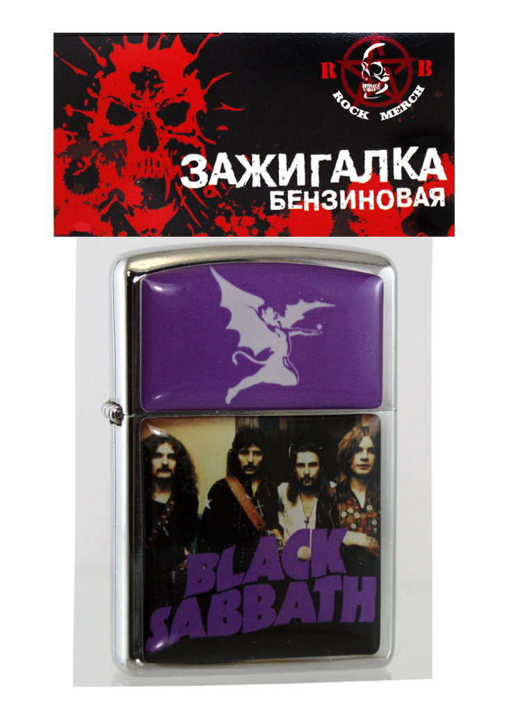 Зажигалка RockMerch Black Sabbath - фото 3 - rockbunker.ru