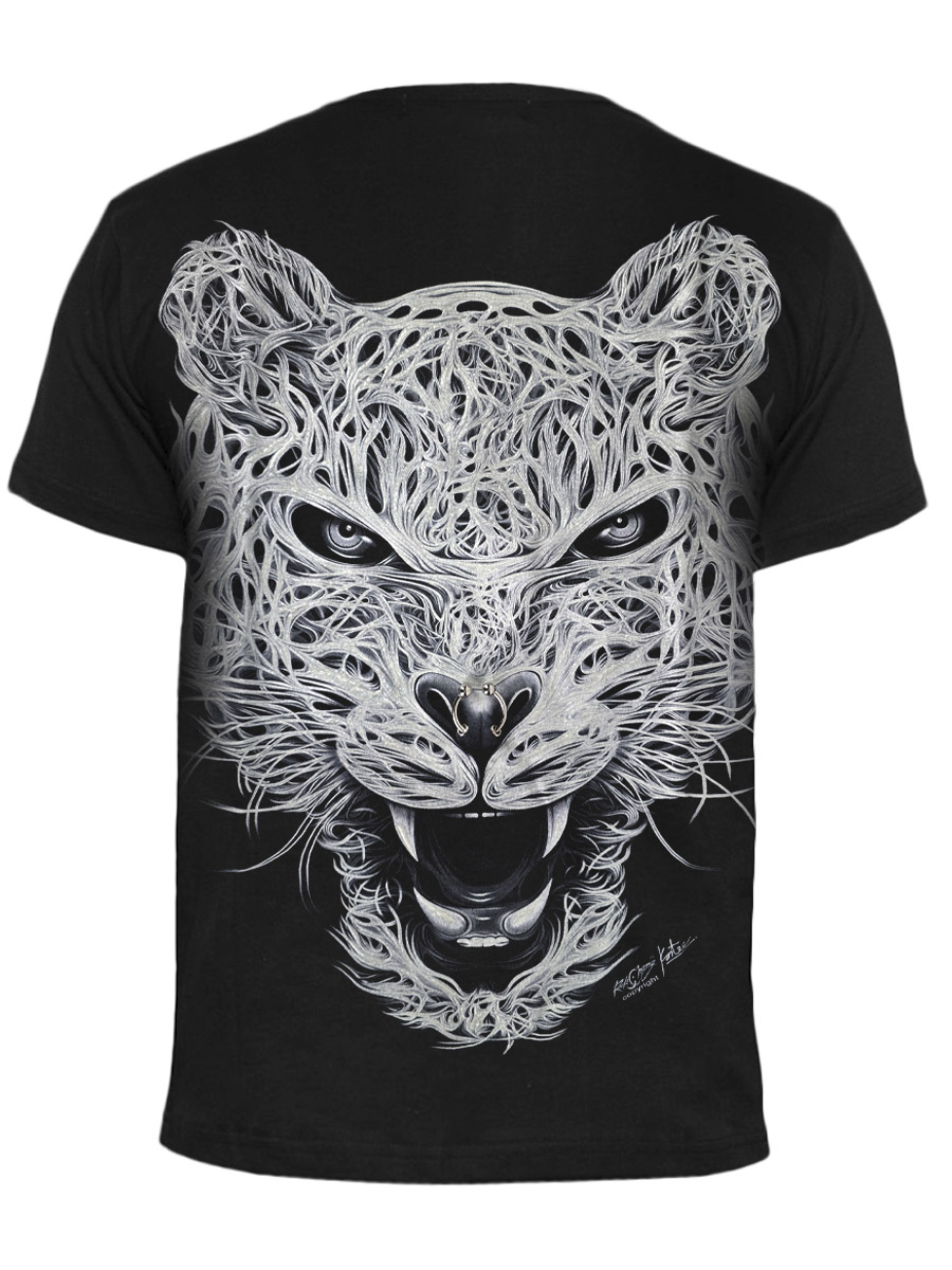 Футболка Rock Chang White Leopard - фото 2 - rockbunker.ru