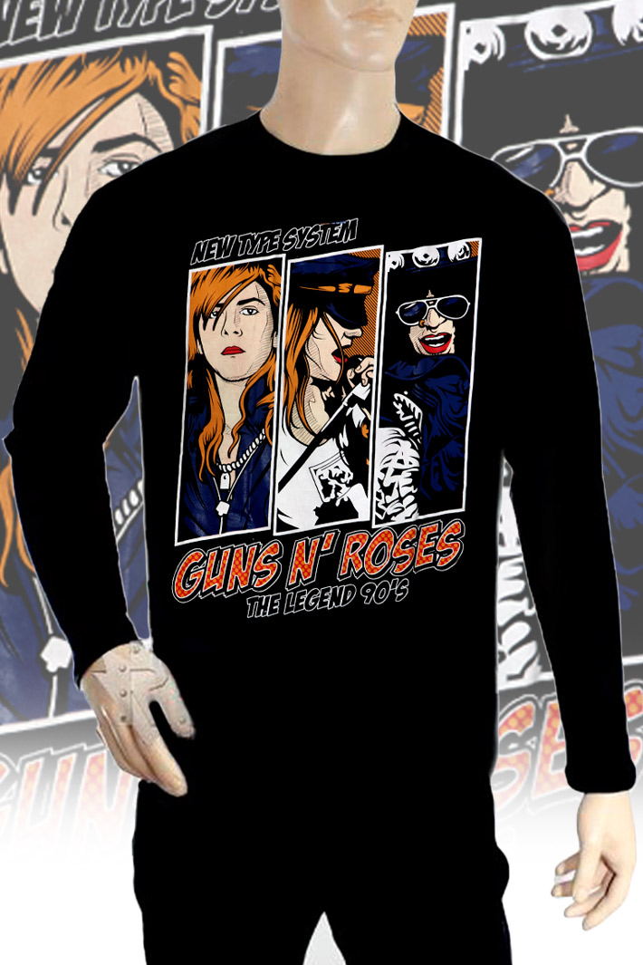 Лонгслив New Type System Guns N Roses - фото 1 - rockbunker.ru
