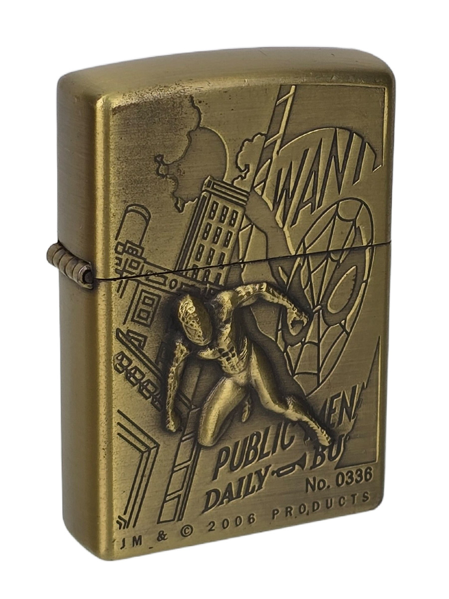 Зажигалка бензиновая Человек Паук - фото 1 - rockbunker.ru